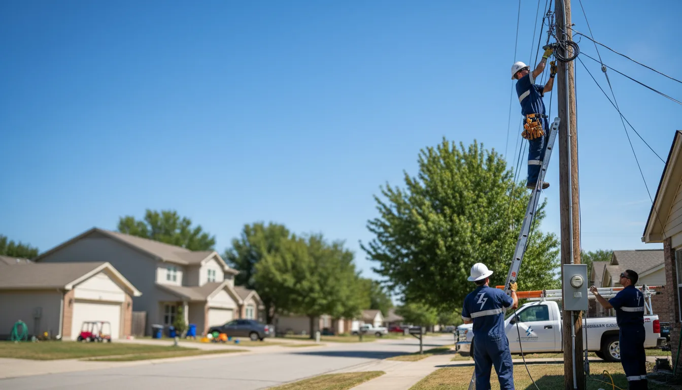 Residential electrician providing installation services in Moulton, IA